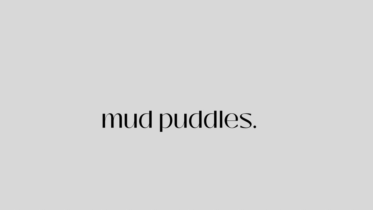 Mud Puddles.